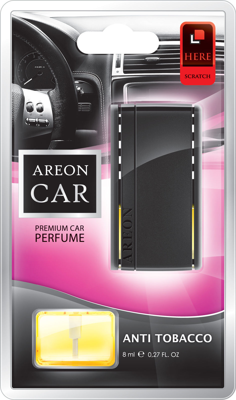 Original Areon LUX Auto Parfüm Lufterfrischer Duftbaum Lüftungsgitter Anti Tabak