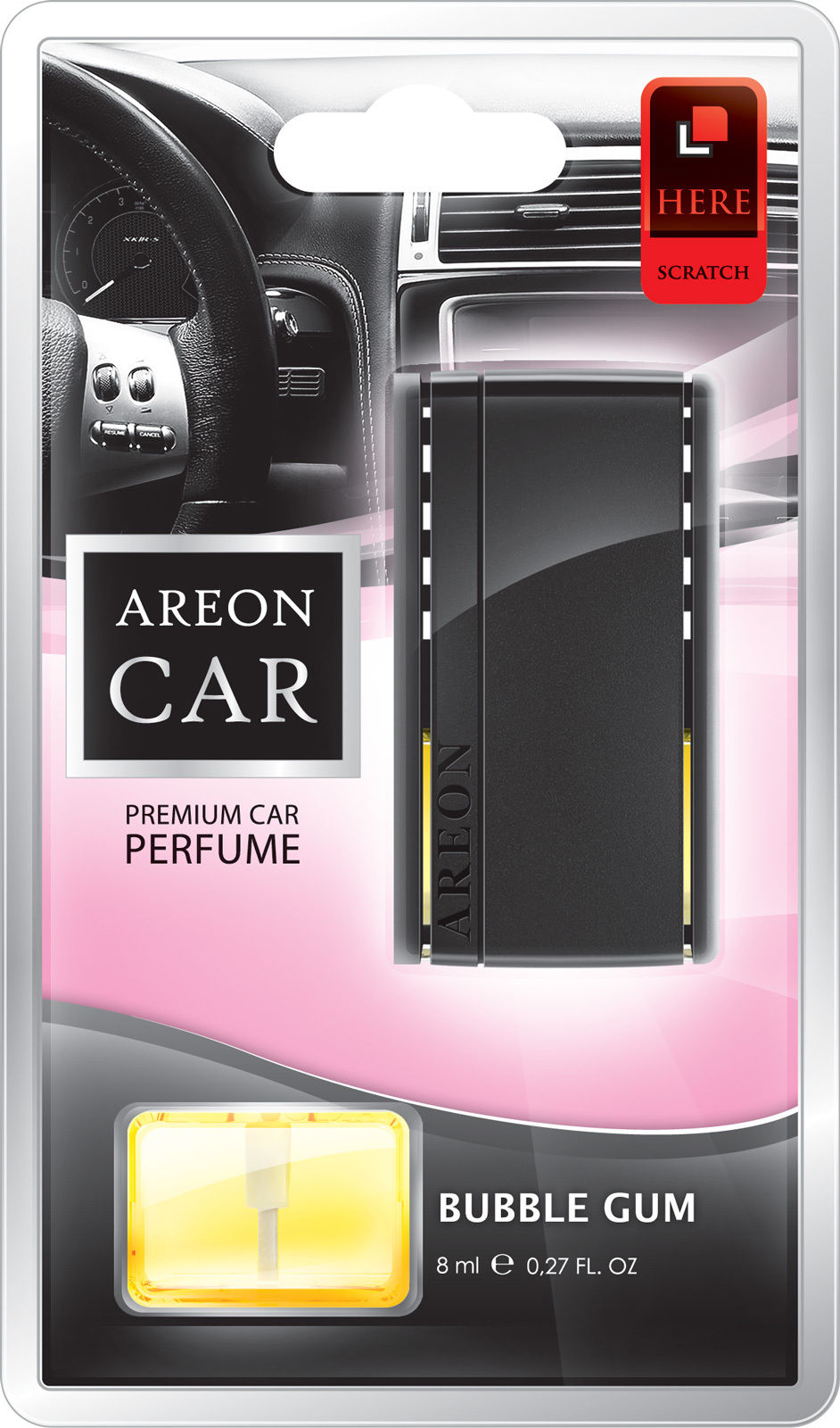 Original Areon LUX Auto Parfüm Lufterfrischer Duftbaum Lüftungsgitter Bubblegum
