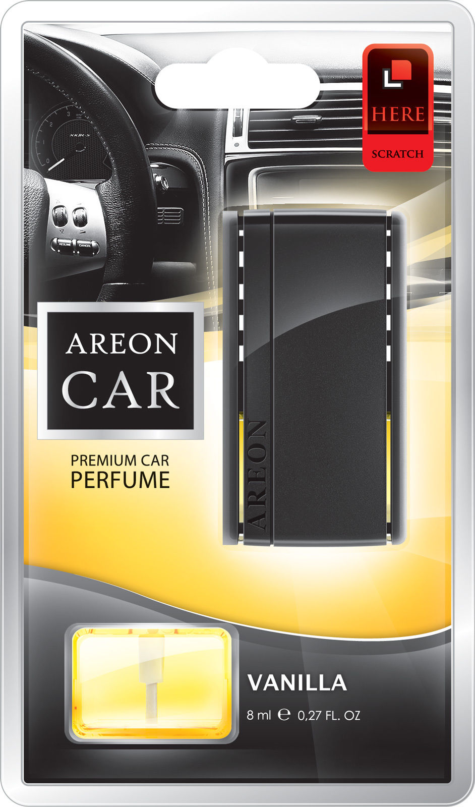 Duftbaum Vanille Original Areon LUX Auto Parfüm Lufterfrischer Lüftungsgitter