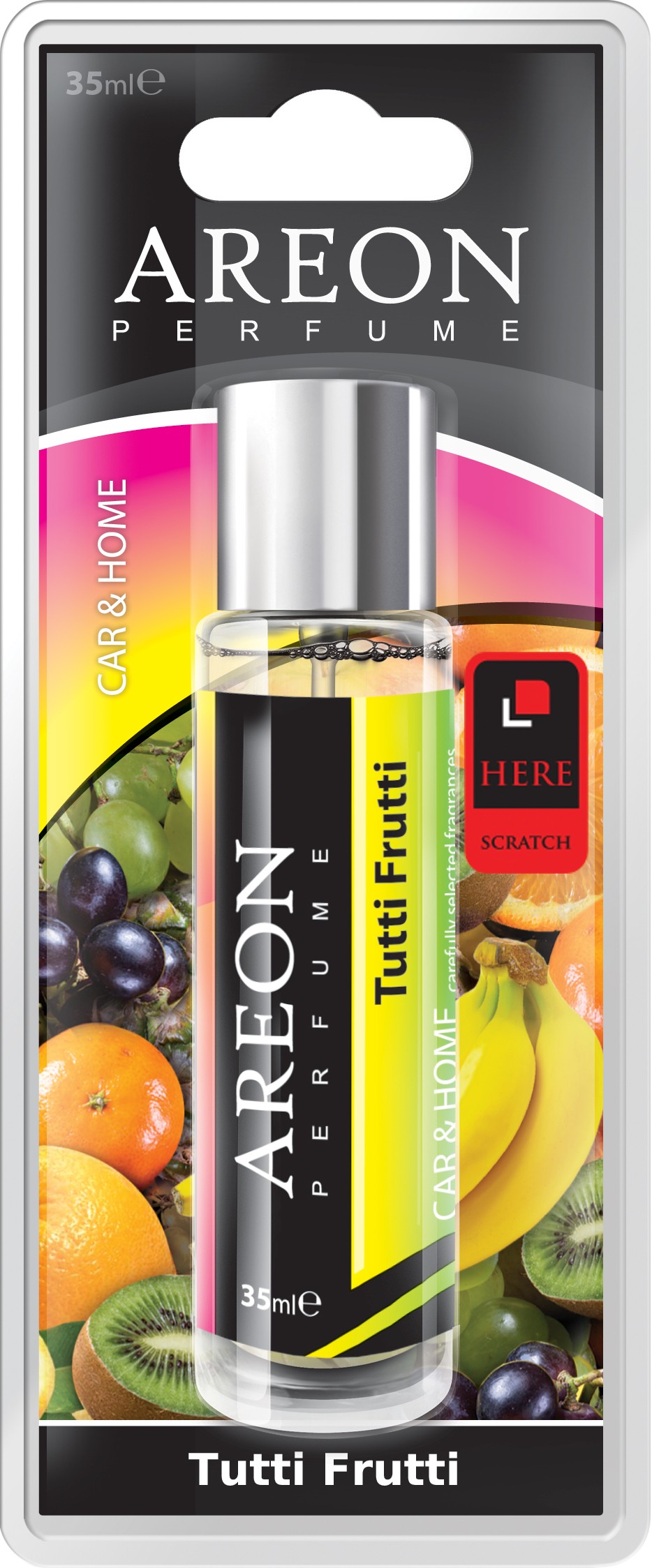 Original Areon Auto Parfüm Lufterfrischer Duftbaum Zersträuber Tutti Frutti 35ml