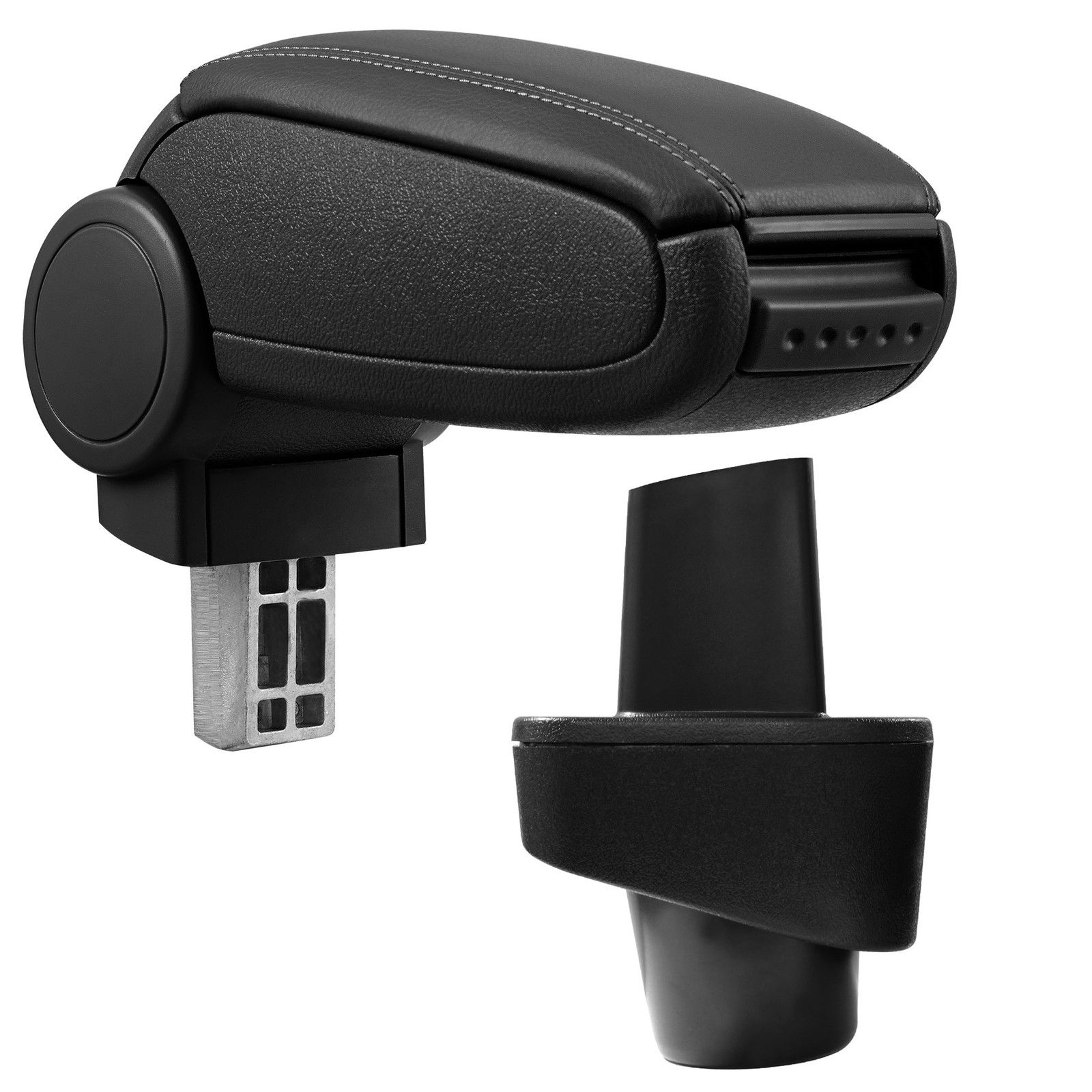 Armlehne Mittelarmlehne MAL Leder Bezug Schwarz für Renault Clio 3 MK3