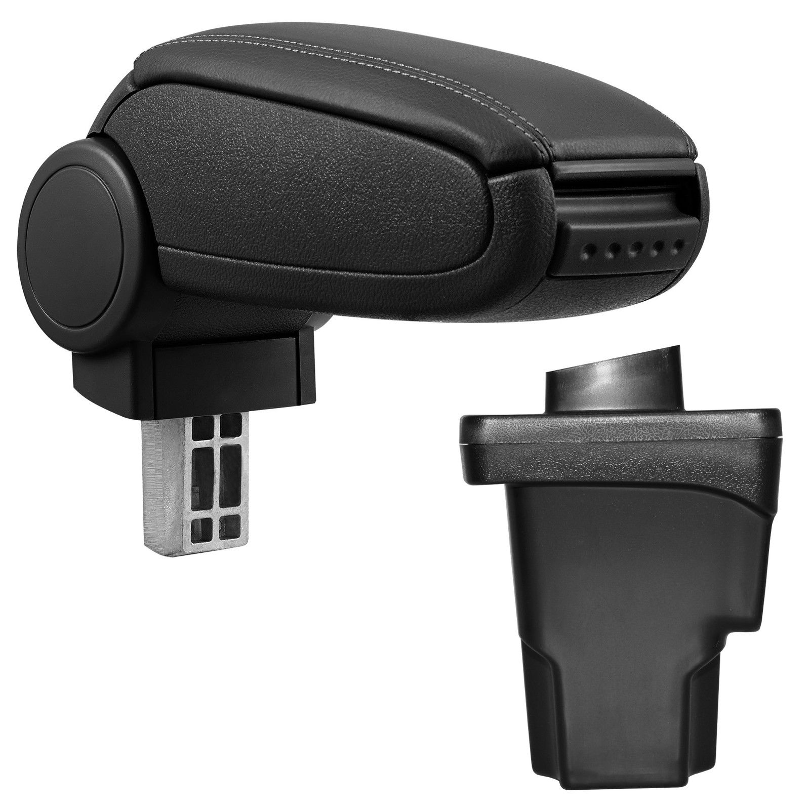 Armlehne Mittelarmlehne MAL Leder Bezug Schwarz für Seat Leon 3 III 5F 2012-