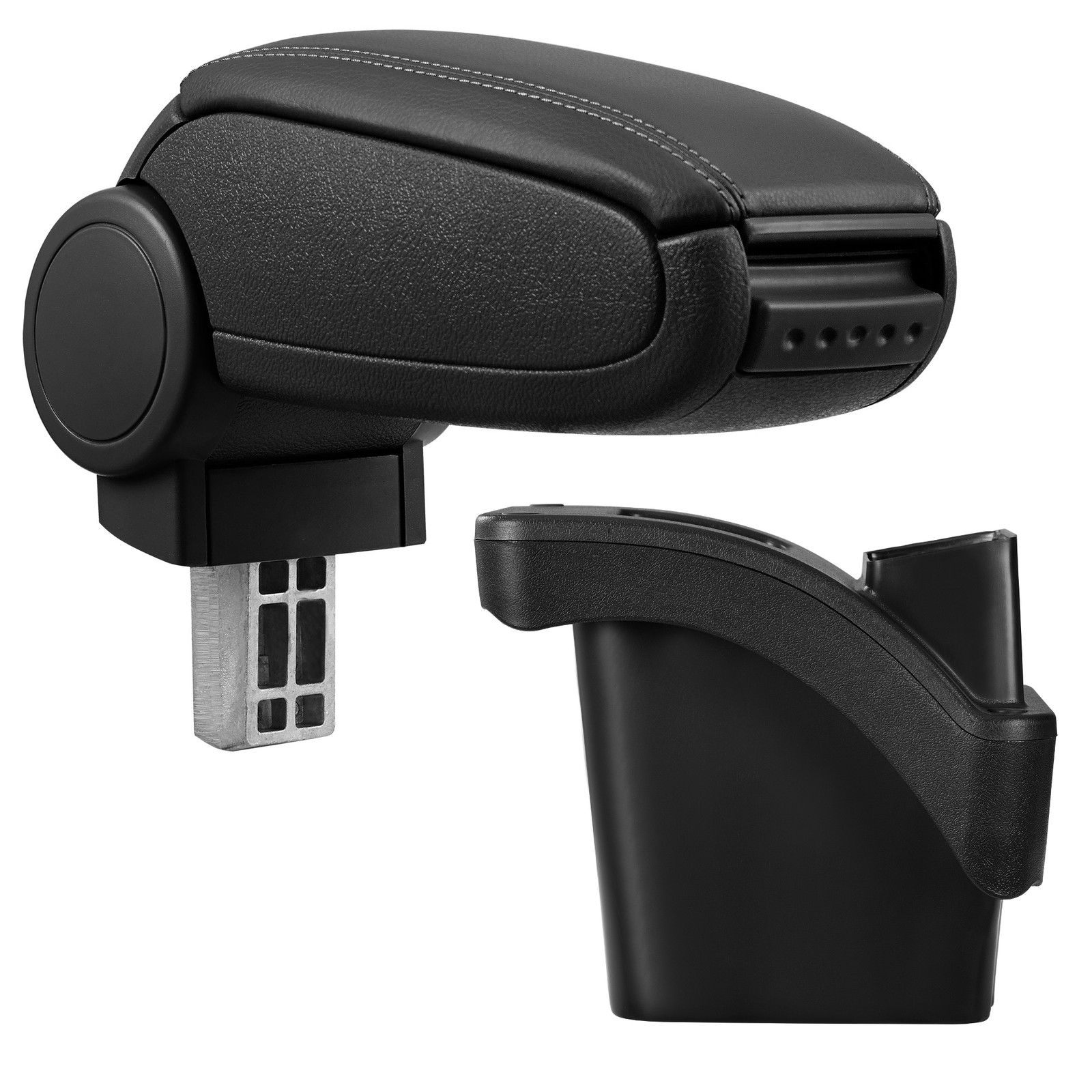 Armlehne Mittelarmlehne MAL Leder Bezug Schwarz für Renault Megane II 2 2002-