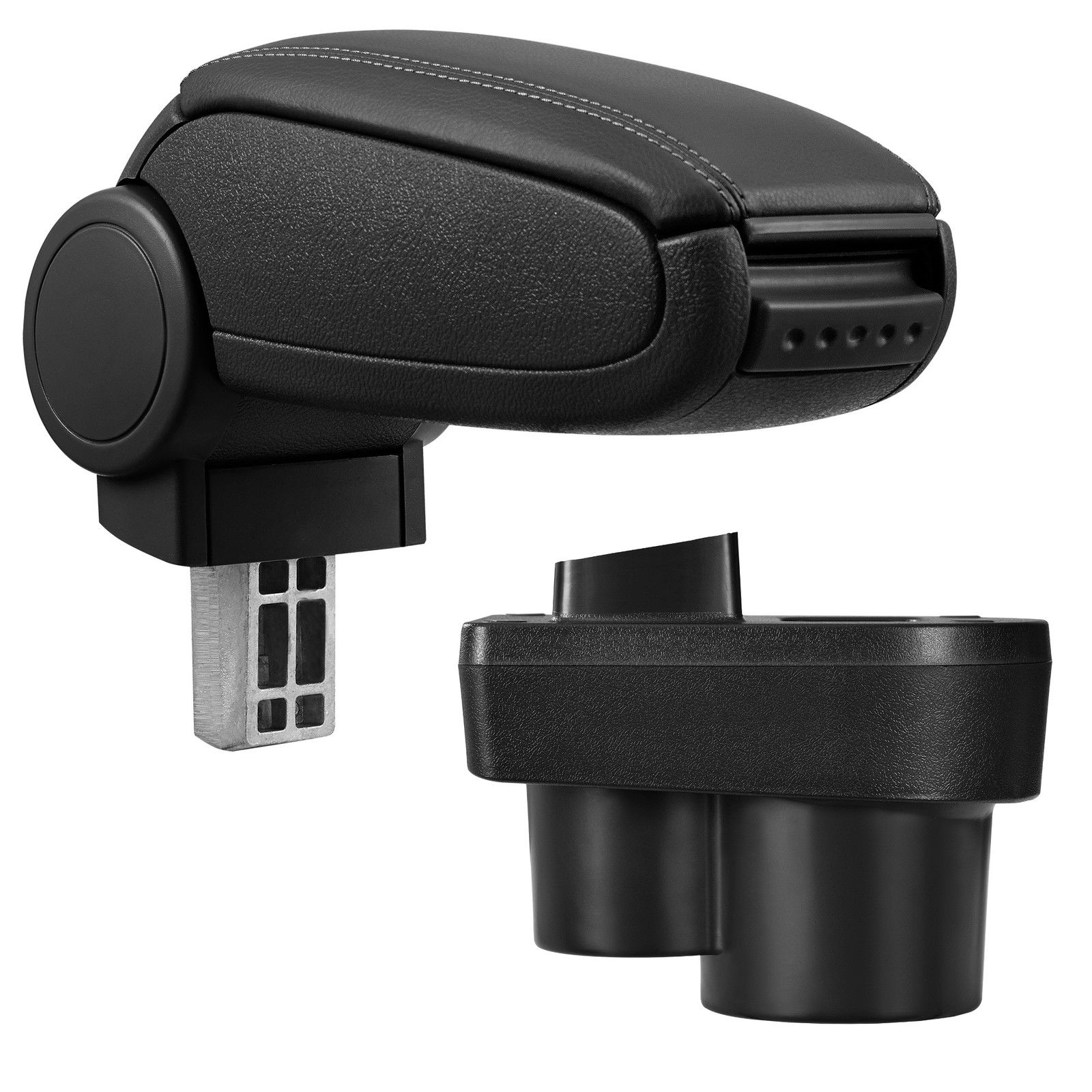 Armlehne Mittelarmlehne MAL Leder Bezug Schwarz für Skoda Rapid Typ NH ab 2012