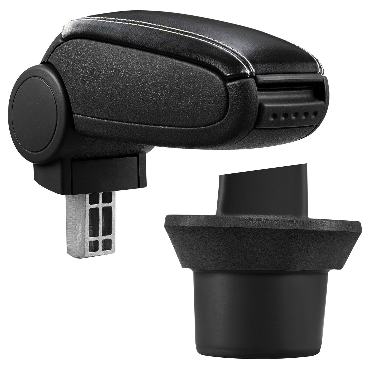 Armlehne Mittelarmlehne Leder Bezug Schwarz / Weiß für BMW Mini R55 R56 R57