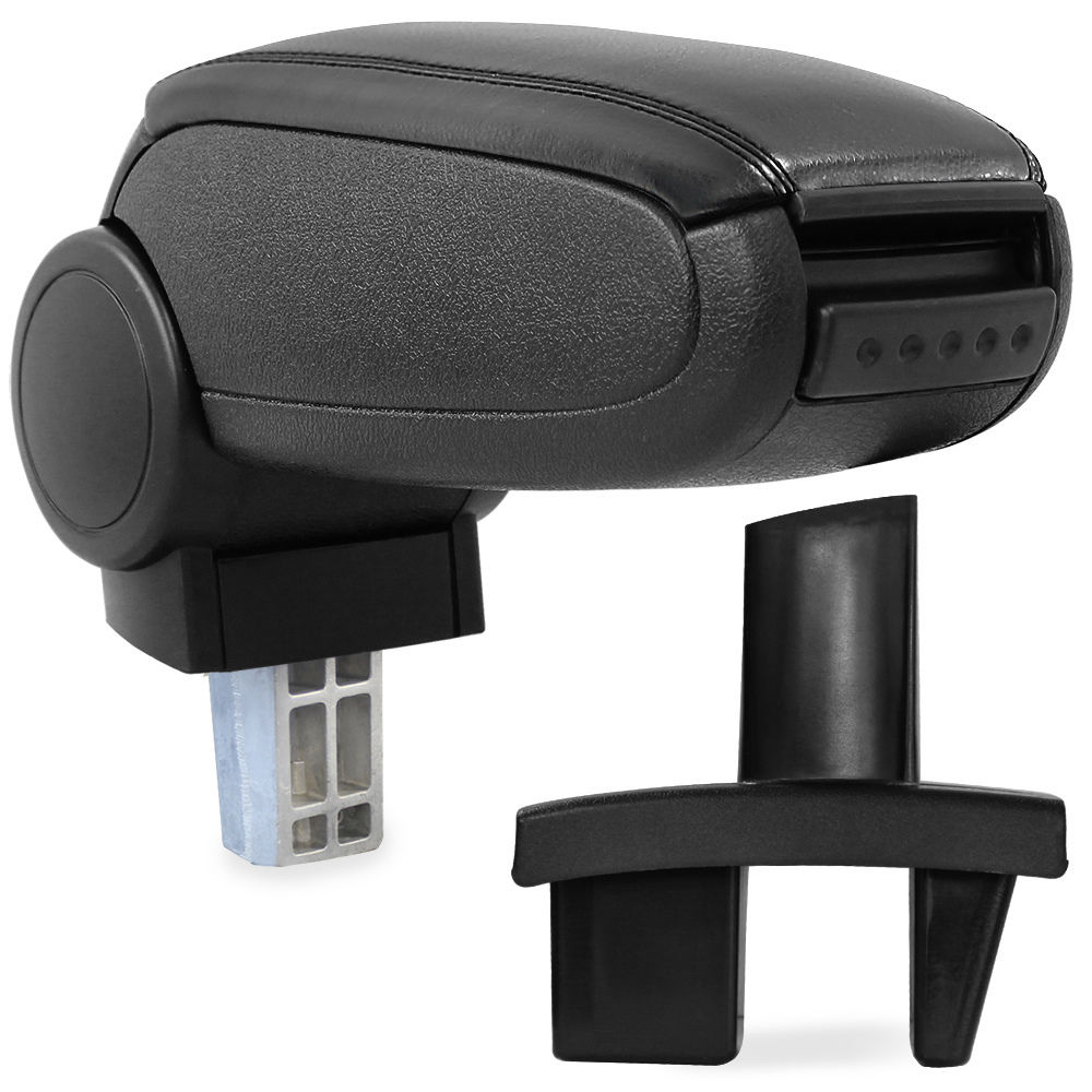 Armlehne Mittelarmlehne MAL Leder Bezug Schwarz für Peugeot 307 2004-