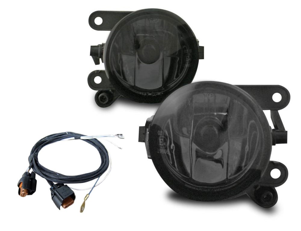 2x Nebelscheinwerfer NSW Klarglas SCHWARZ Kabelbaum HB4 L+R für VW Amarok