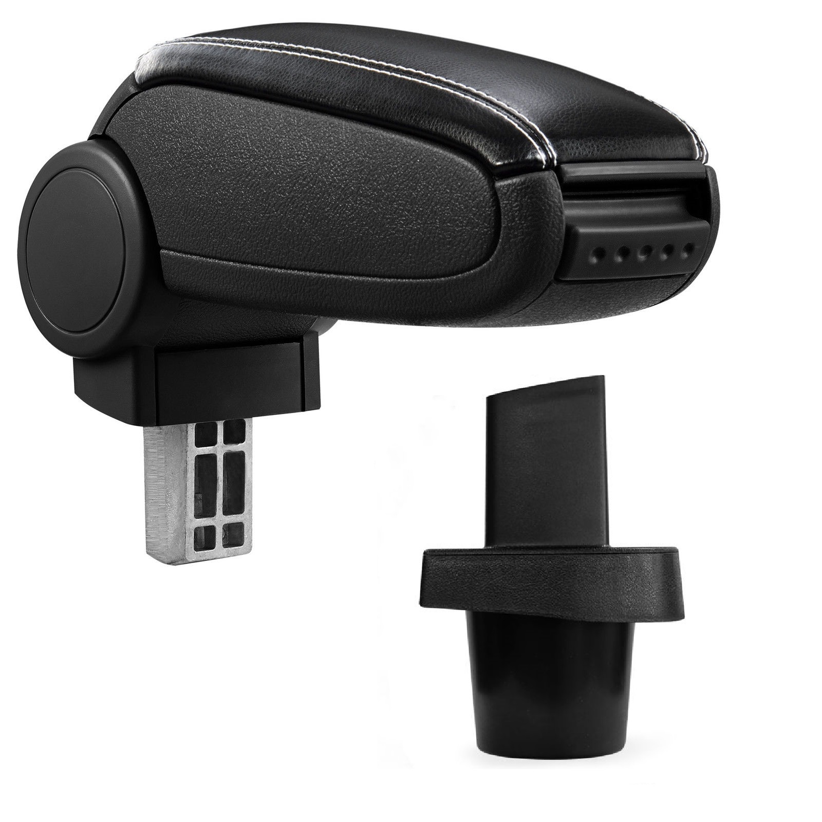 Armlehne Mittelarmlehne Leder Bezug Schwarz Weiß für Toyota Yaris XP9 2006-2010