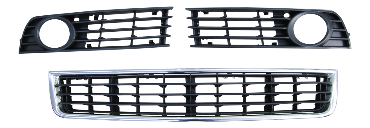 Stoßstange Gitter Abdeckung NSW LINKS RECHTS + MITTE für Audi A4 8E B6