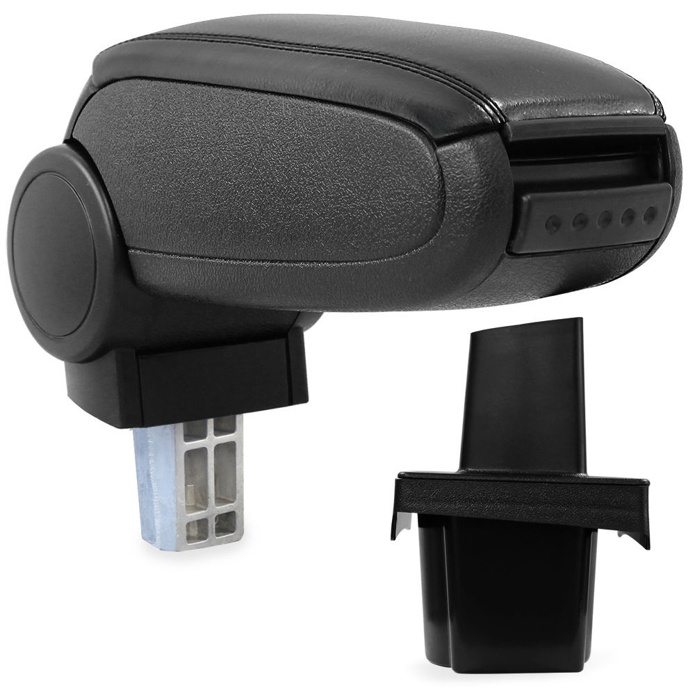 Armlehne Mittelarmlehne MAL Leder Bezug Schwarz für Skoda Octavia II 2 1Z