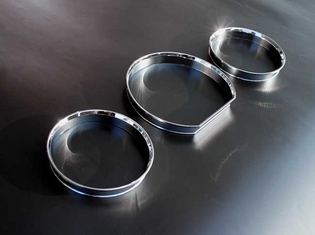 Chrom Chromringe Tacho Ringe Tachochromringe pass für Mercedes W124 S124 W126
