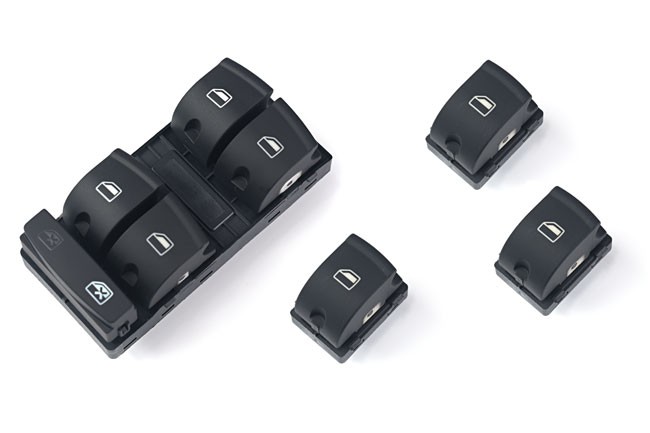Fensterheber Schalter Taster 4-Türer SET für Audi A3 S3 8P / A6 S6 4F C6 / Q7 4L