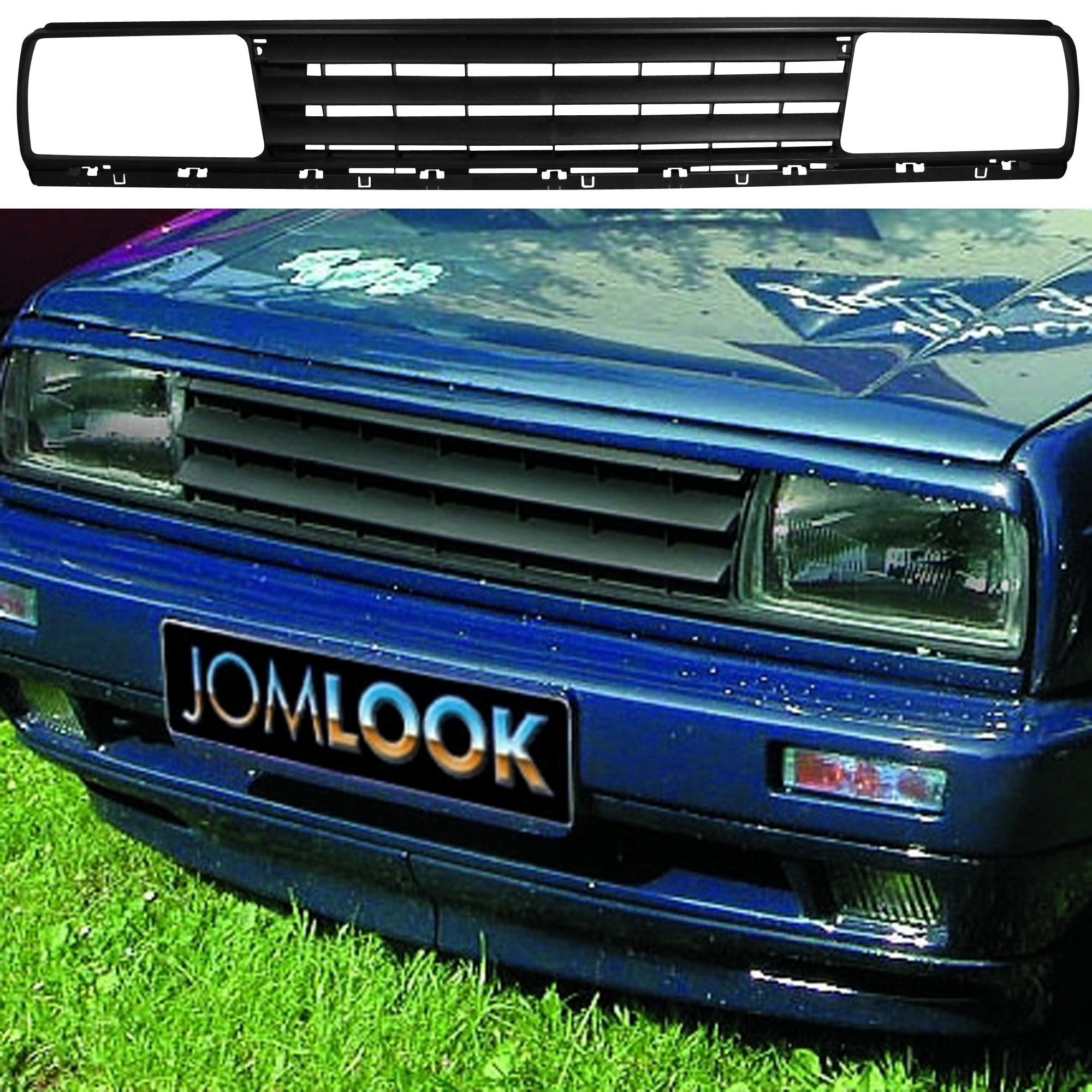 Kühlergrill Sportgrill Gitter Front Grill ohne Emblem Schwarz für VW Jetta 2 II