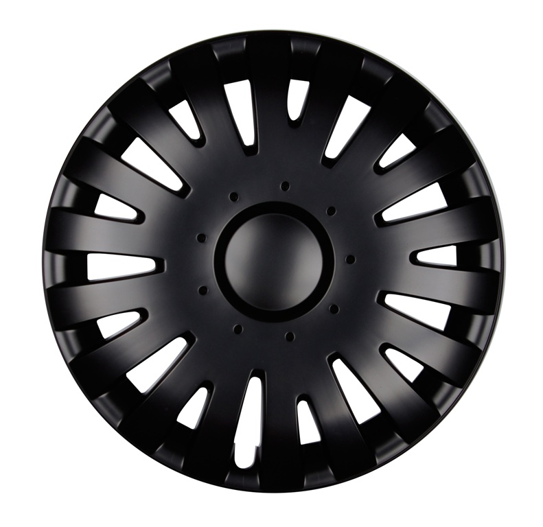 4x PREMIUM Radkappen Modell: Malachit in Schwarz