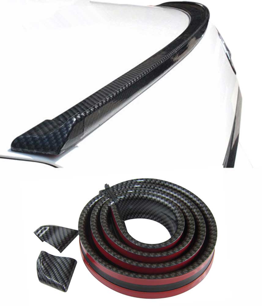 Kofferraumspoiler Heckspoiler Spoiler Lippe Carbon Schwarz für viele Fahrzeuge