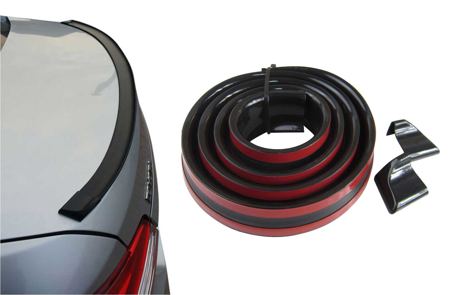 Kofferraumspoiler Heckspoiler Spoiler Lippe Glanz Schwarz für viele Fahrzeuge