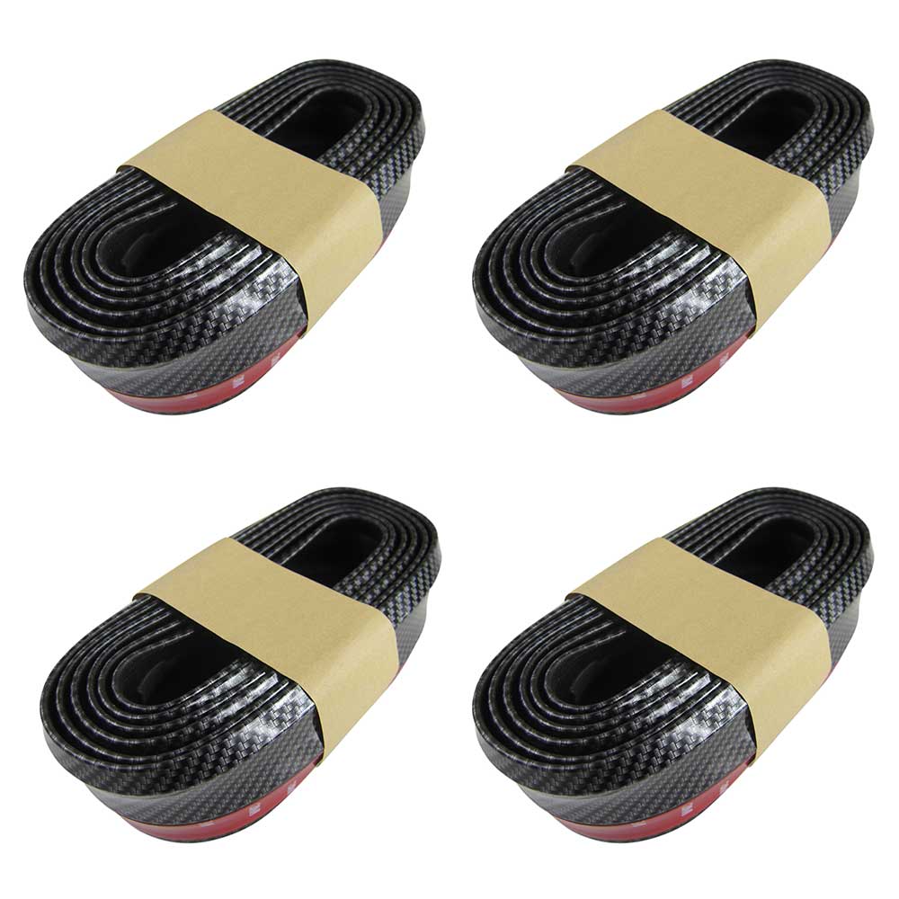 Frontspoiler + Seitenschweller + Heckspoiler Lippe Gummi Carbon viele Fahrzeuge