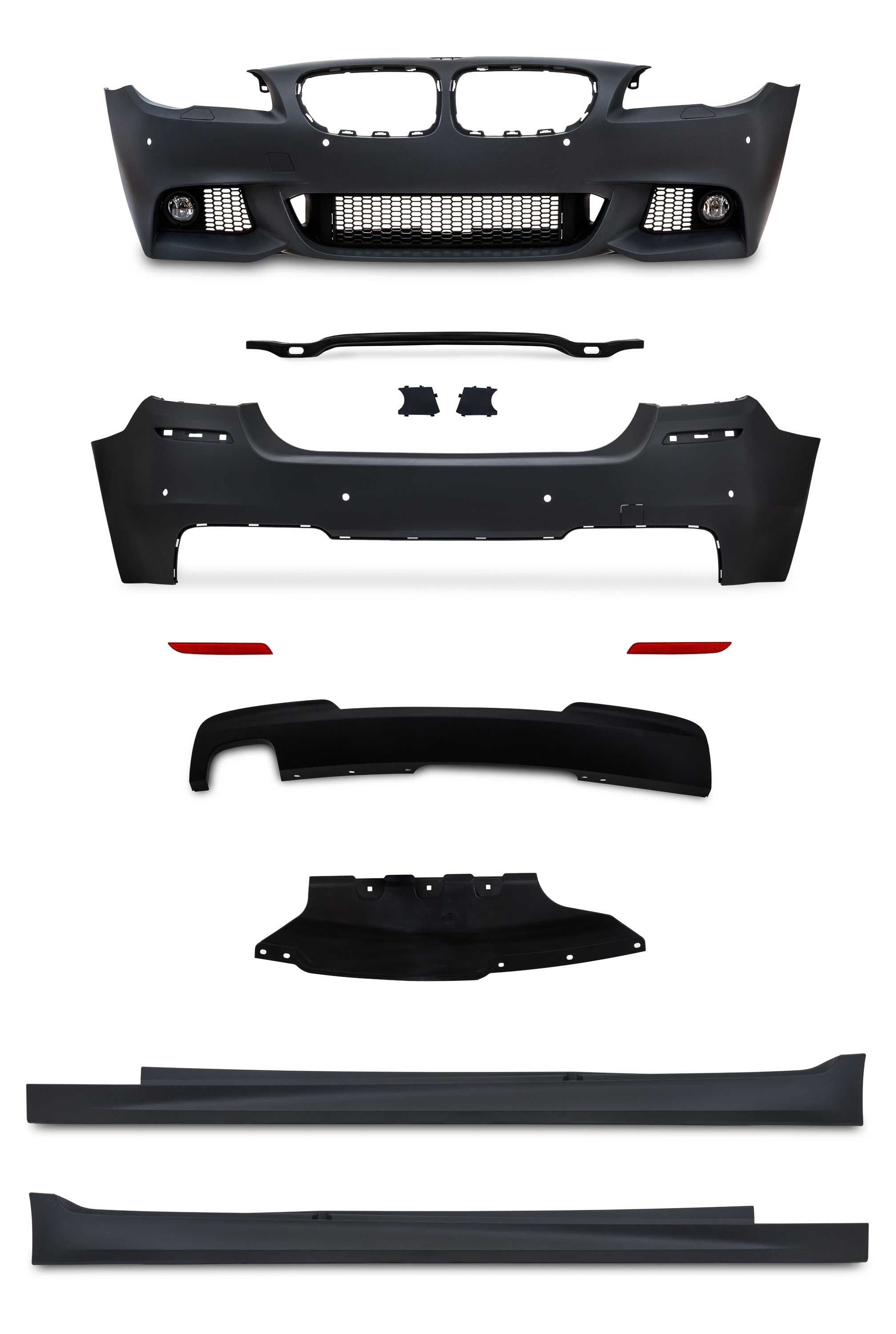 Front Heck Stoßstange Seitenschweller Gitter + NSW Spoiler Sport für BMW F10