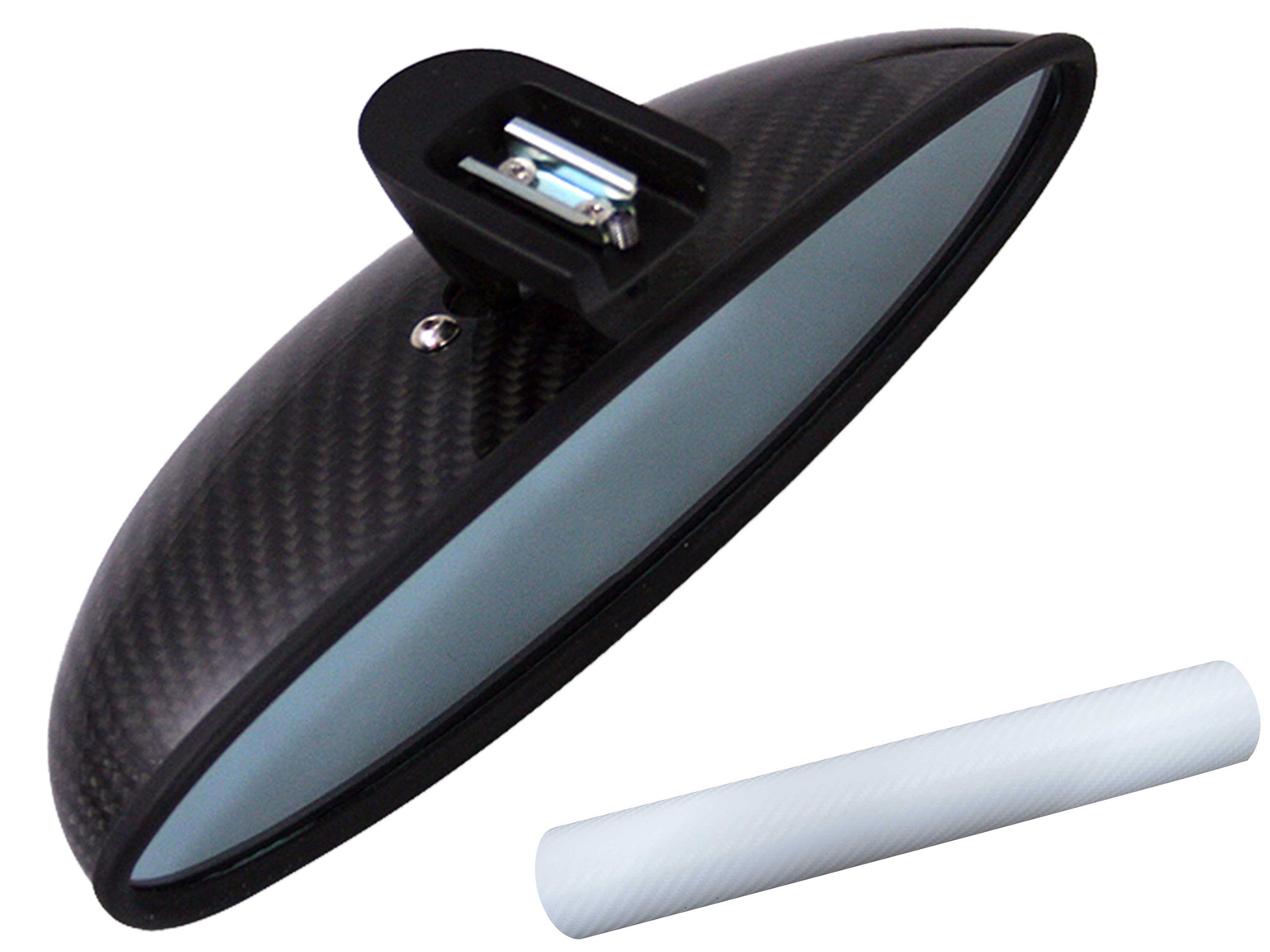 PREMIUM Spiegel Innenspiegel  Folie Set Carbon Weiß für viele Fahrzeuge