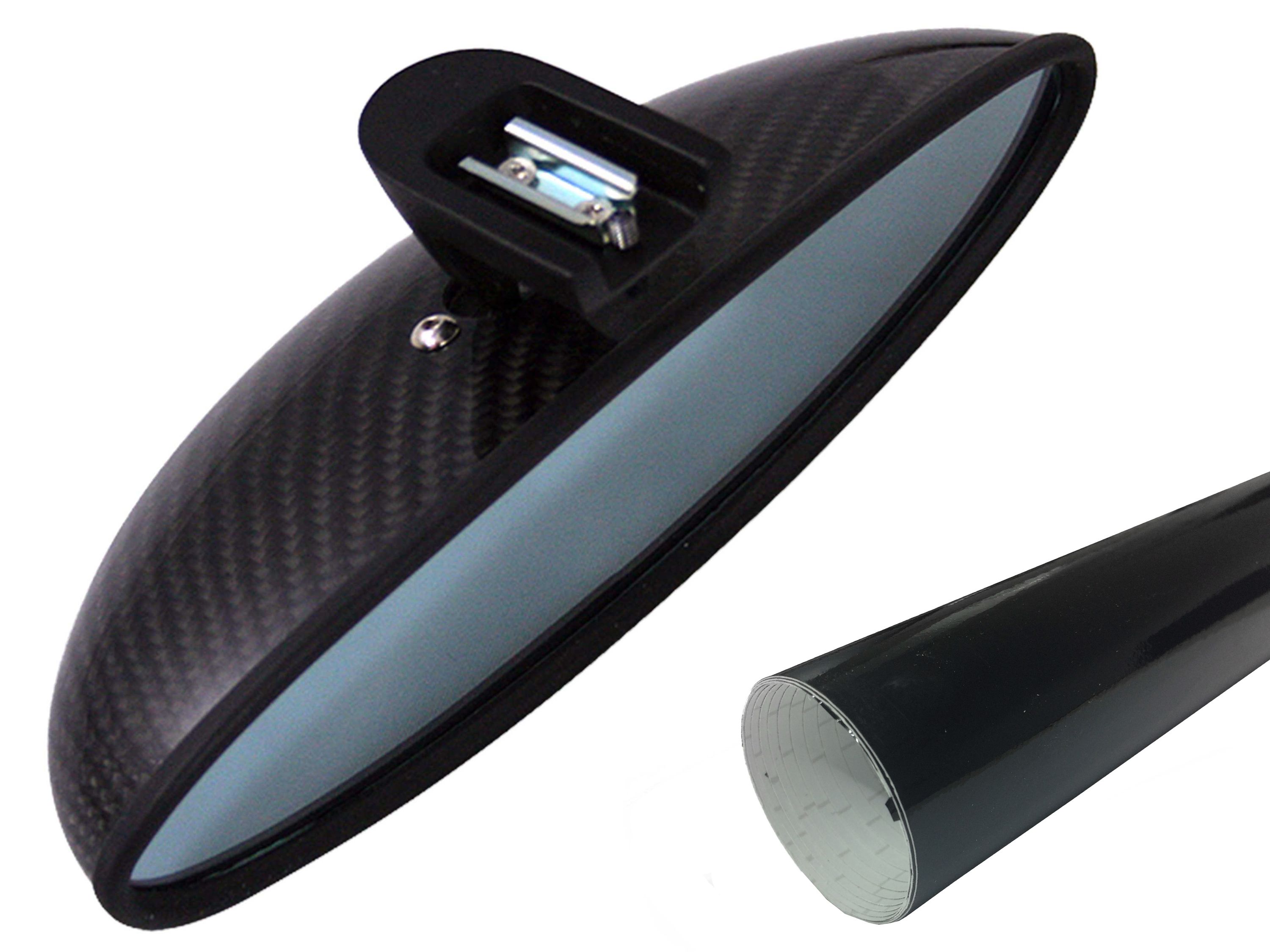 PREMIUM Spiegel Innenspiegel  Folie Set Schwarz Glanz für viele Fahrzeuge