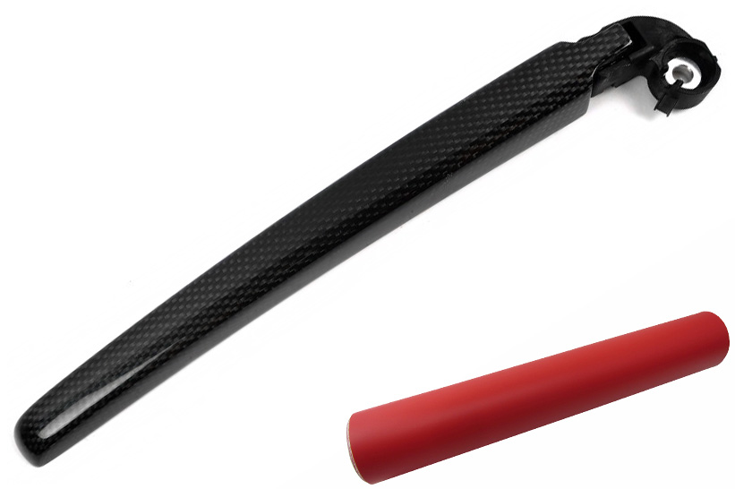 Heckwischer Frontwischer Scheibenwischer Arm  Folie Set in Rot Matt