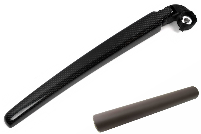 Heckwischer Frontwischer Scheibenwischer Arm  Folie Set in Braun Matt