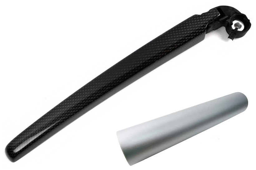 Heckwischer Frontwischer Scheibenwischer Arm  Folie Set in Silber Matt