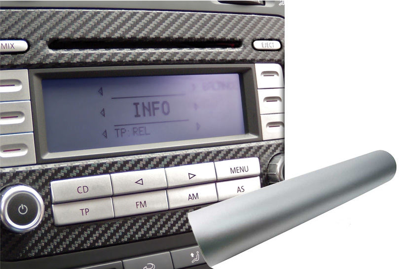 Premium Innenraum Zierleisten Dekor Blende  Folie Auto Set in Silber Matt