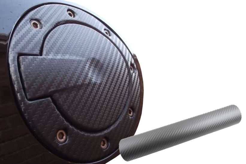 Premium Tankdeckel Tank Deckel Auto PKW  Folie Set in Carbon Grau