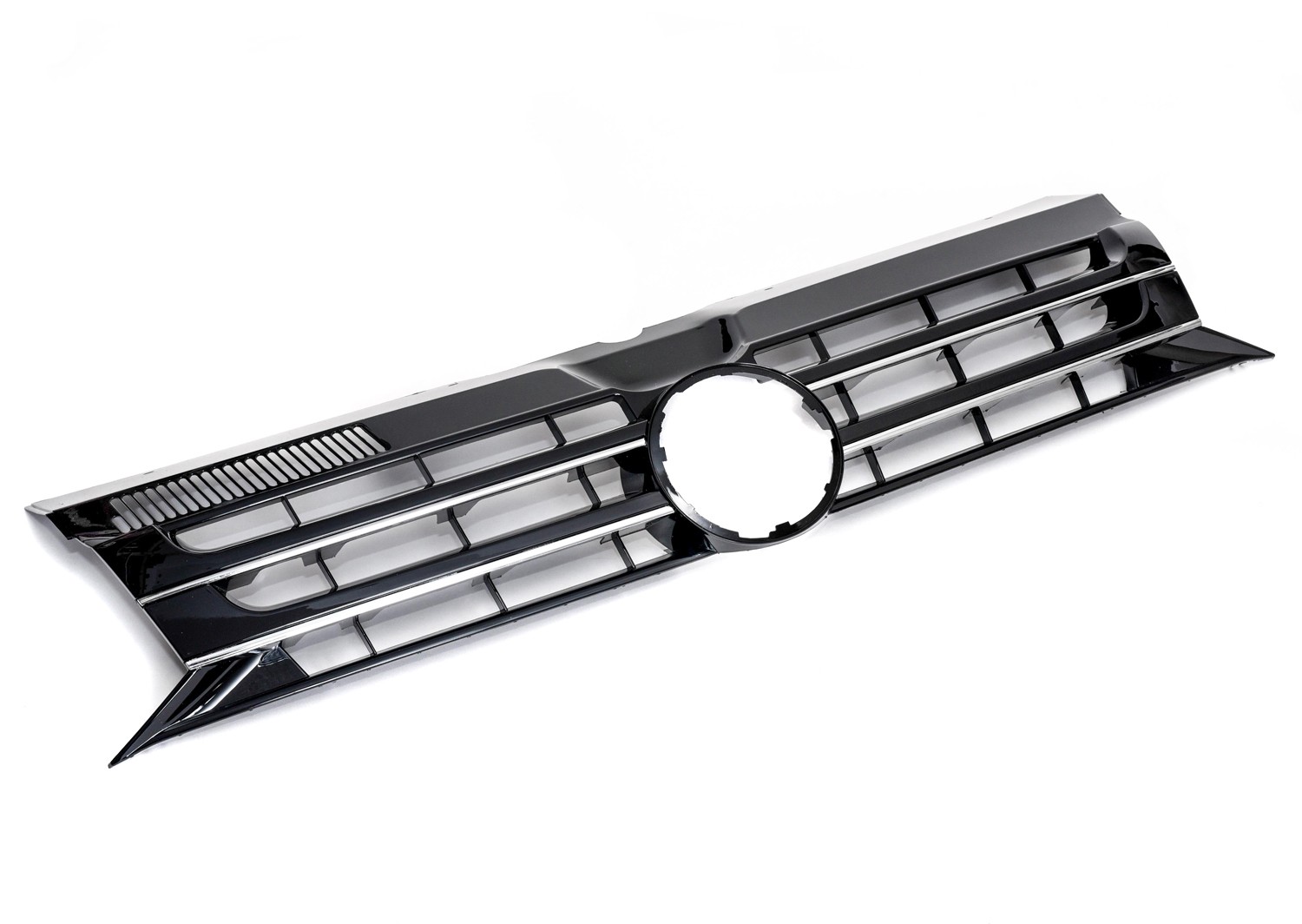 Kühlergrill Sportgrill Gitter Front Emblem Chrom Lack Schwarz für VW T5 09-