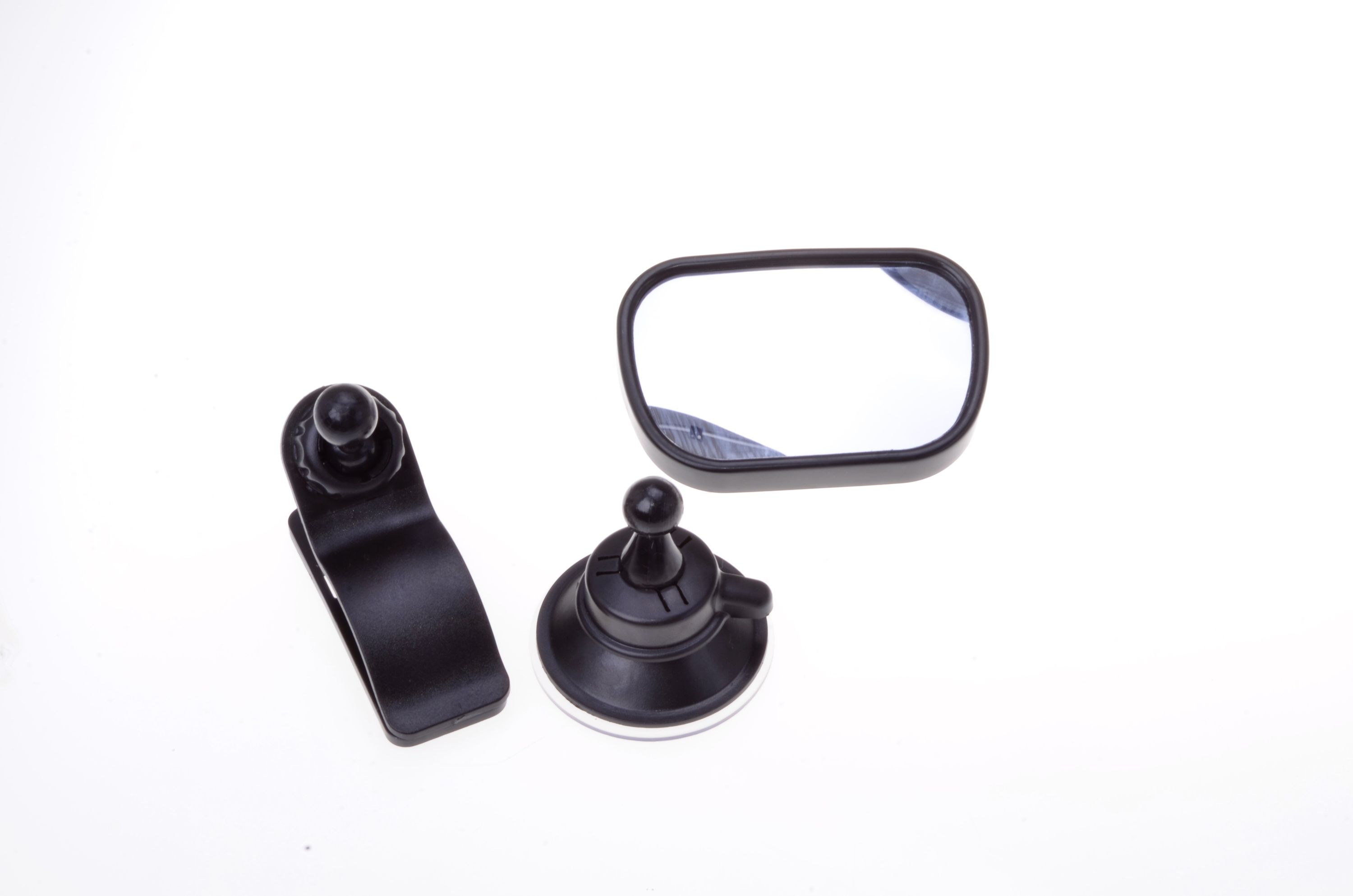 Auto Weitwinkel Innenspiegel Zusatzspiegel mit Saugfuß Klemmbefestigung Kinder