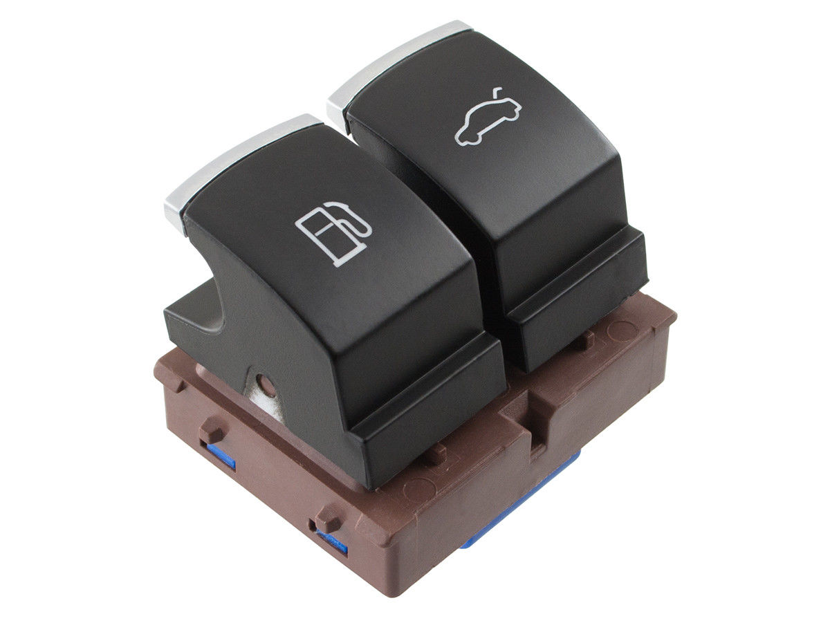 2er Schalter Chrom Alu Kofferraum + Tankdeckel  für VW Passat 3C B6 CC / Jetta 3