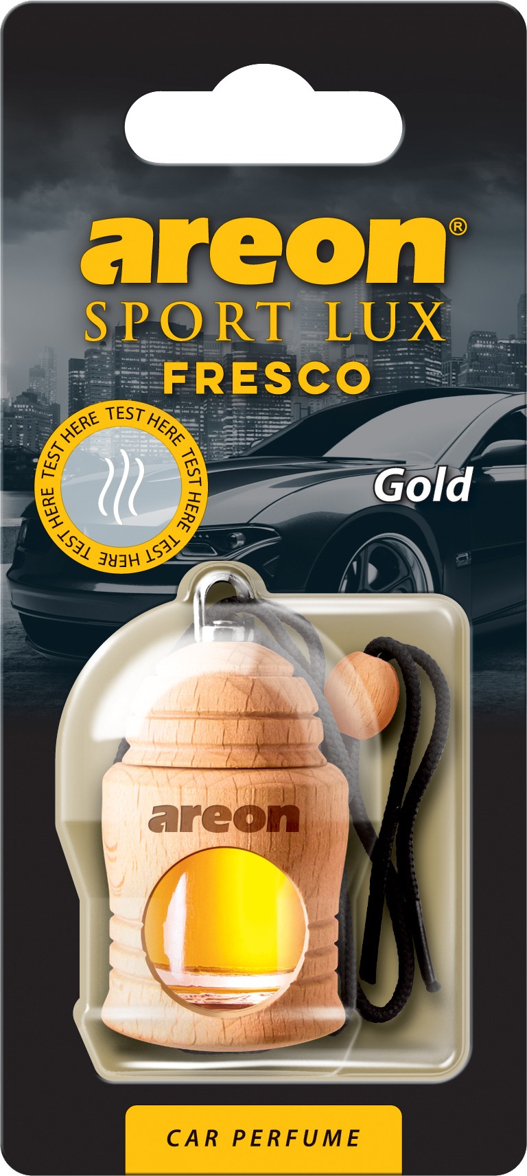 Original Areon FRESCO Autoparfüm Duftdose Duftbaum Holz Lufterfrischer LUX GOLD