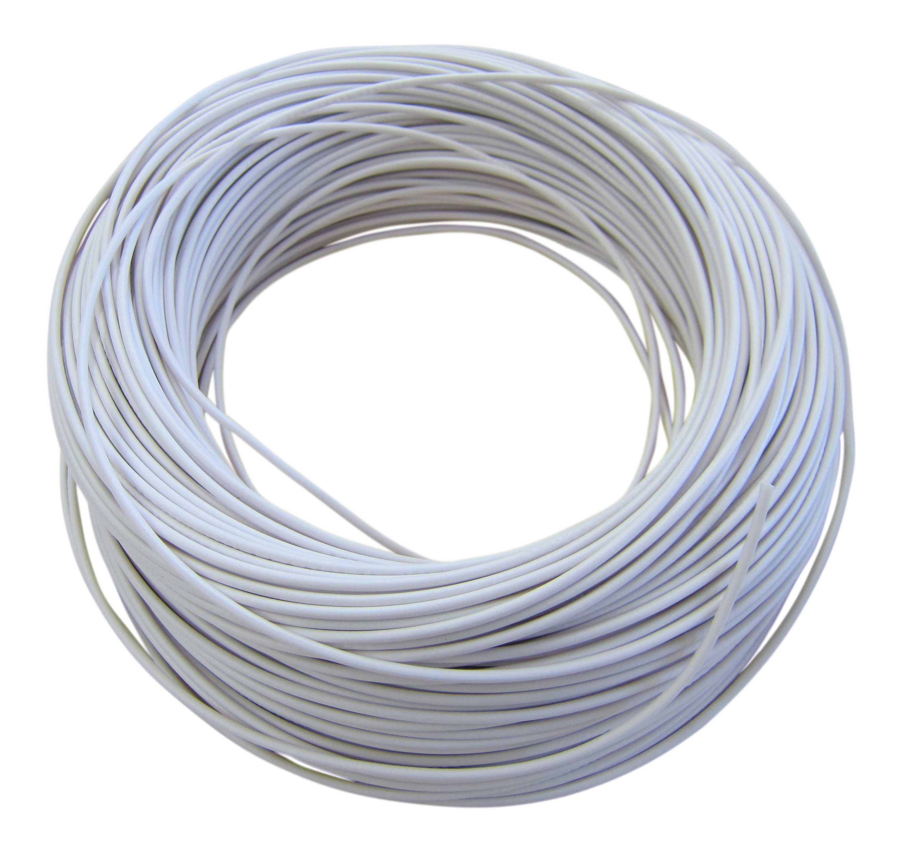 0,42€/m KFZ LKW Kabel Litze Leitung Flexible FLRy 0,75mm² 5m Weiß M. in Germany