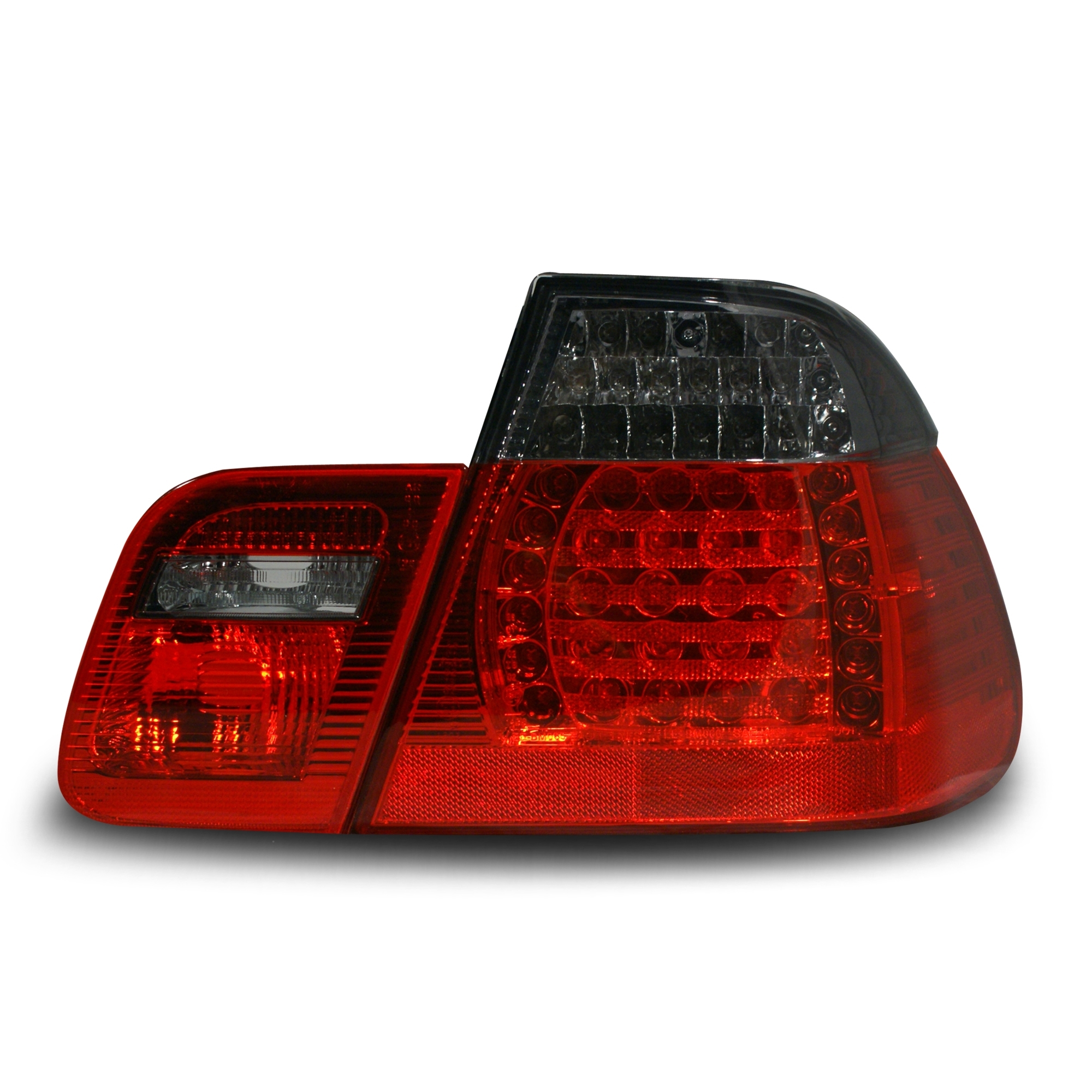 Original JOM LED Rückleuchten Schwarz SET für BMW E46 Limousine 05/1998-09/2001