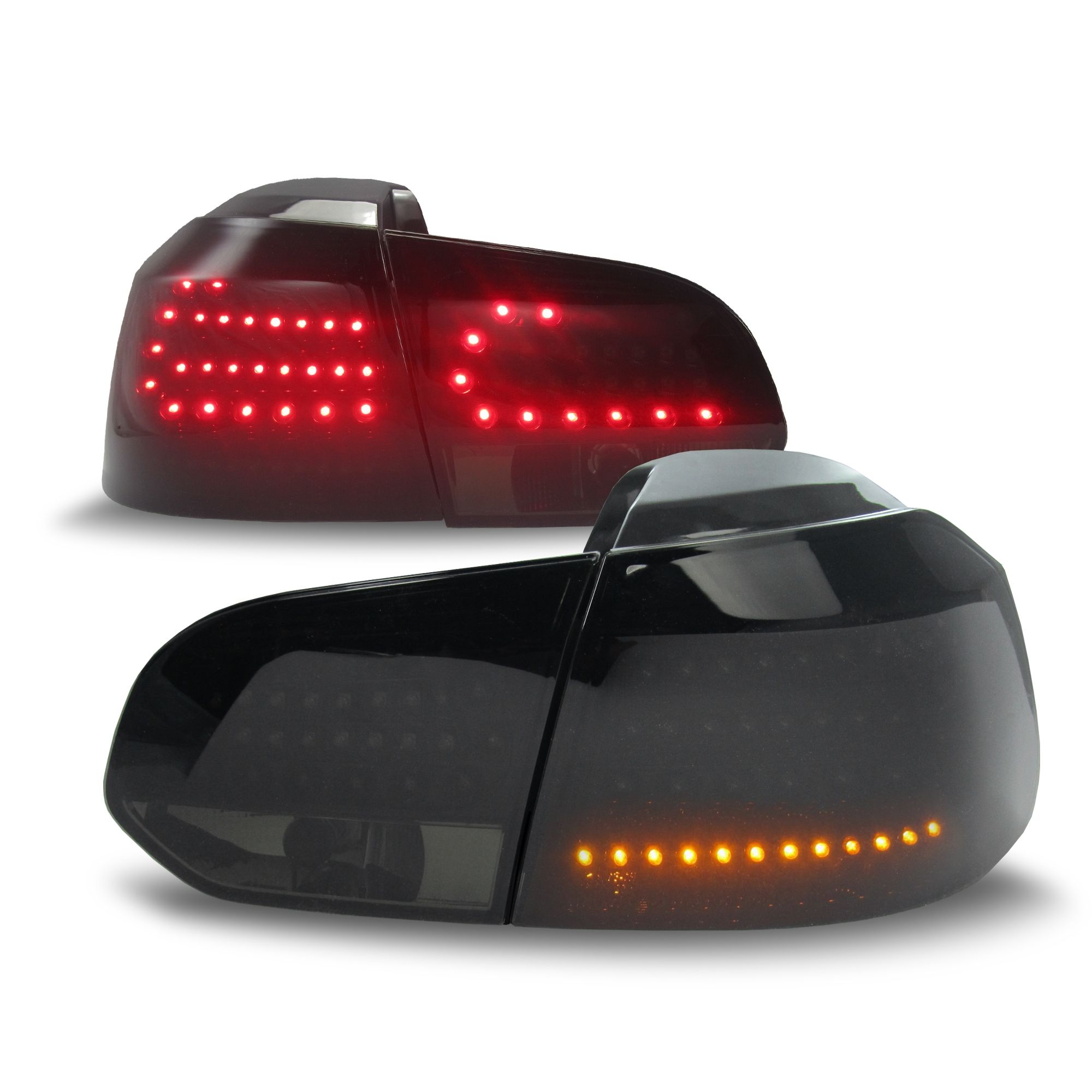Original JOM URBAN LED Rückleuchten Schwarz Smoke SET für VW Golf 6 VI MK6 Limo
