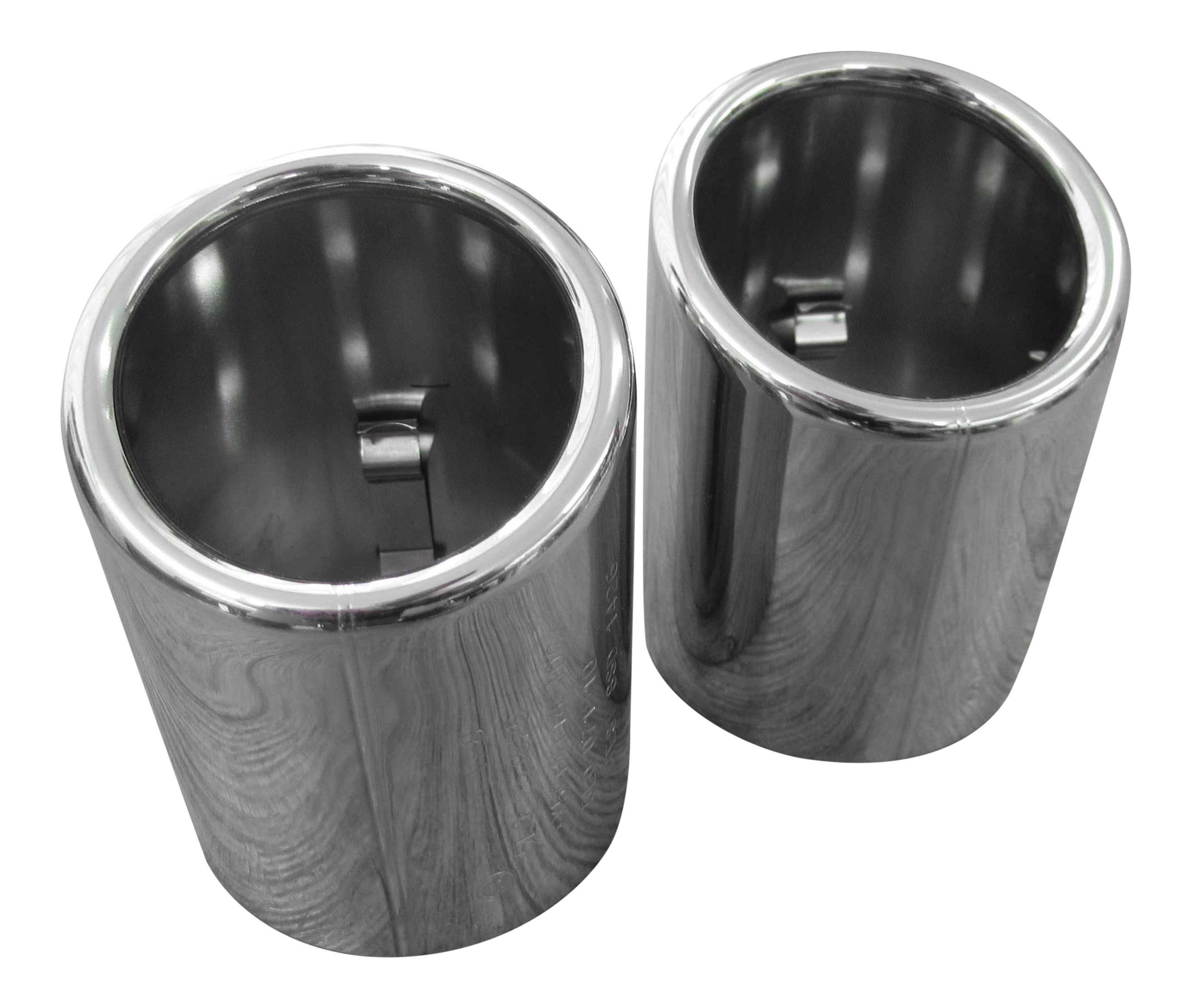2x Premium Edelstahl Endrohre Auspuff Original Qualität 60-64mm viele Fahrzeuge