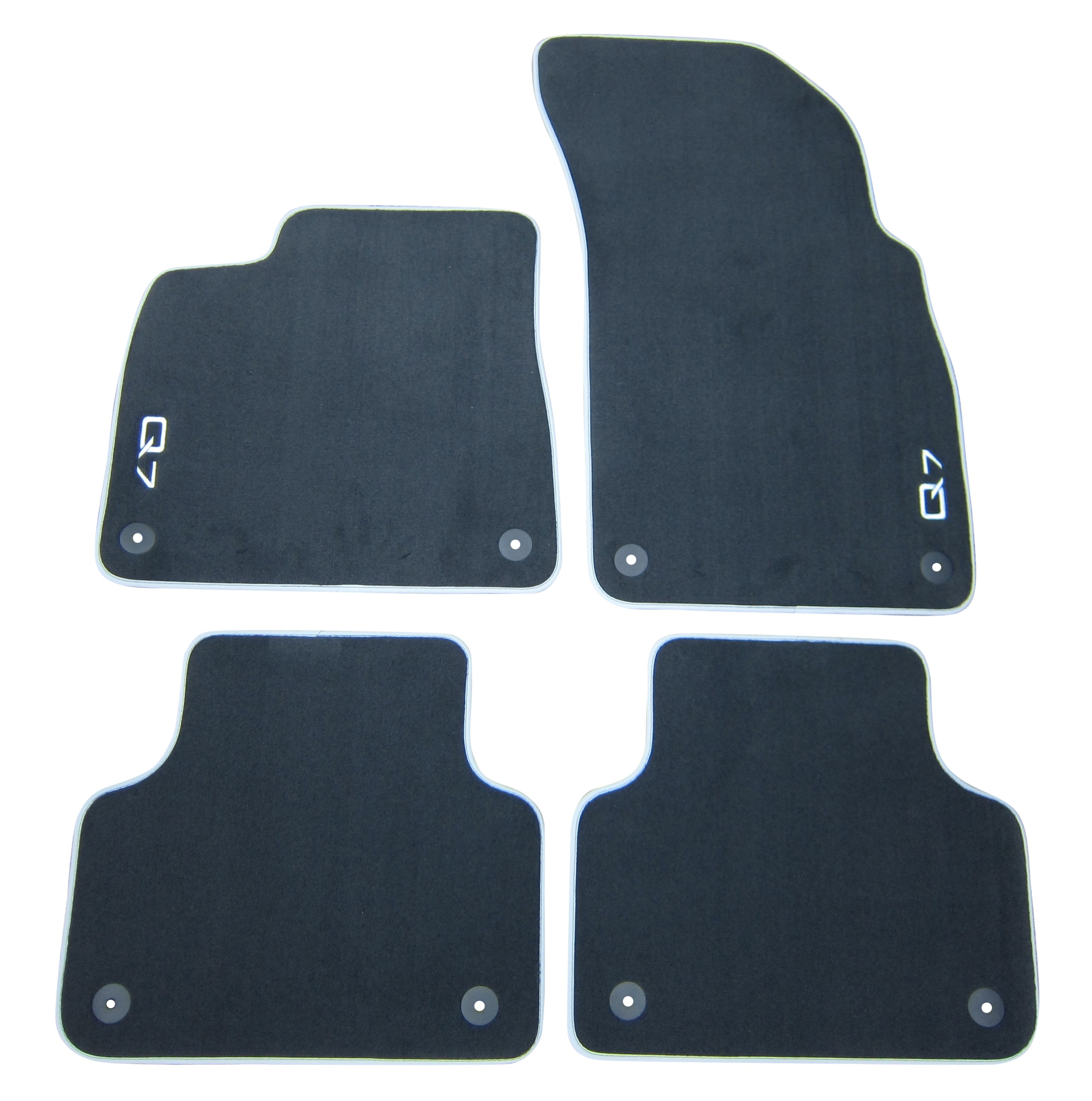4x Original Audi Premium Velours Textil Fußmatten Matten SET für Audi Q7 4M 15-