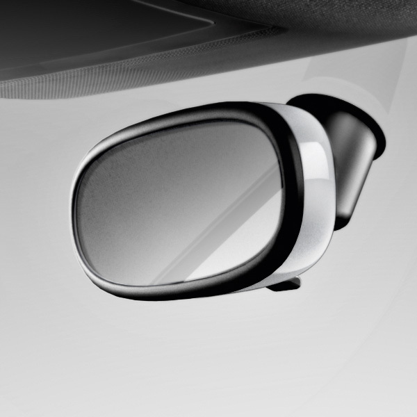 Original Audi Innenspiegel Dekor Blende Gehäuse in Weiß für Audi A1 8X mit ABB