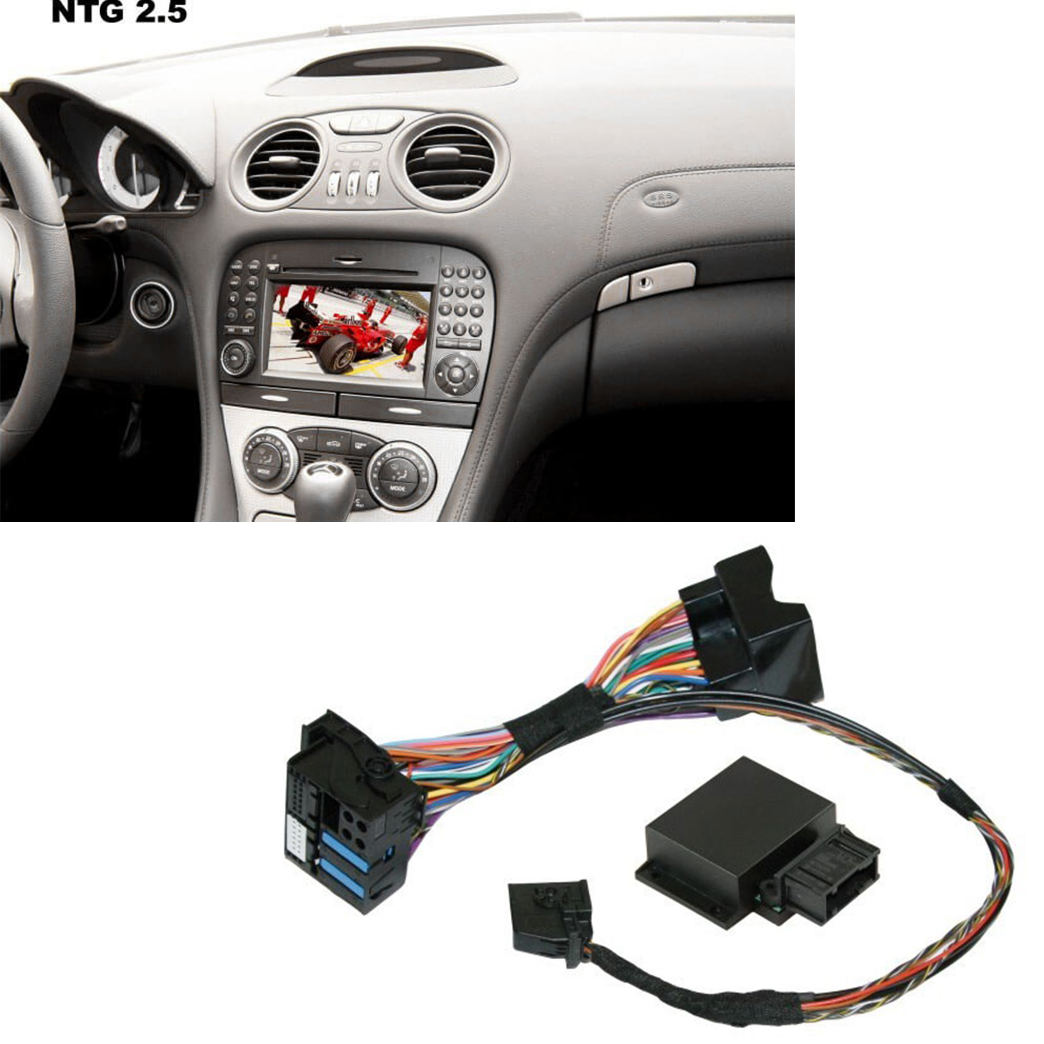 Für Mercedes Navi APS NTG 2.5 Original Kufatec TV DVD Bild Free Freischaltung