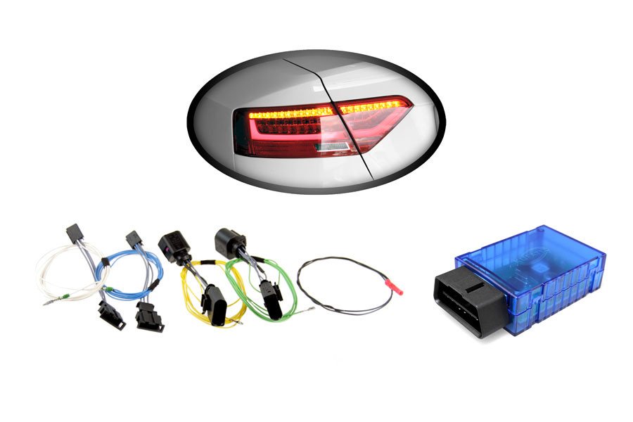 Original Kufatec Adapter LED auf LED Rückleuchten Facelift für Audi A5 S5 8T