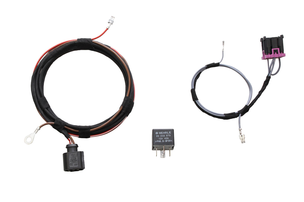 Original Kufatec Kabelbaum + Relais Scheinwerfer Reinigung SRA für Audi A1 8X