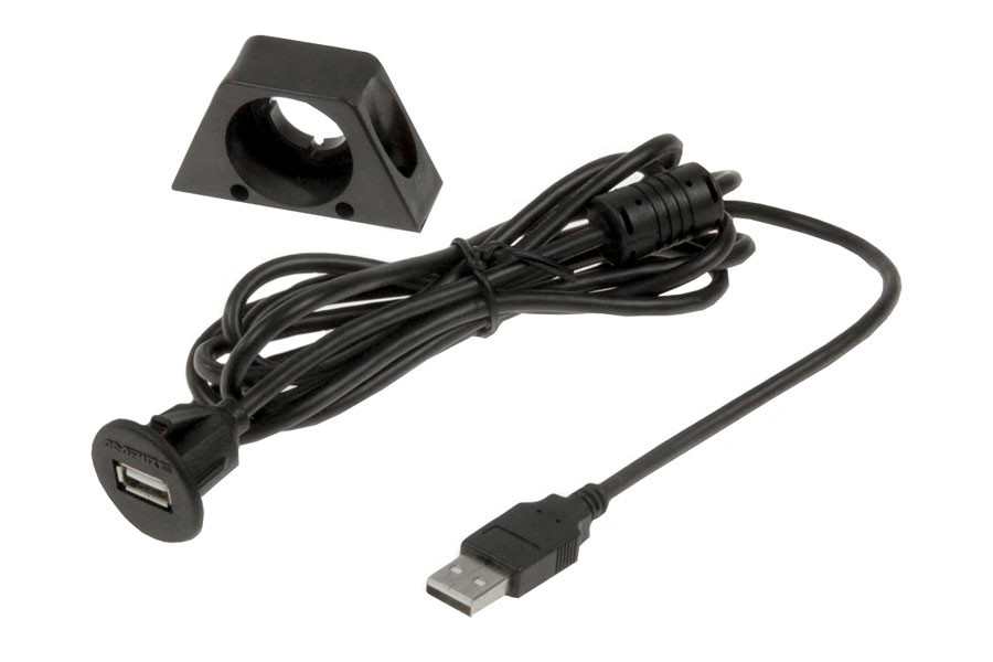 Original Ampire USB TYP A Einbaubuchse mit Kabel / Verlängerung 200cm