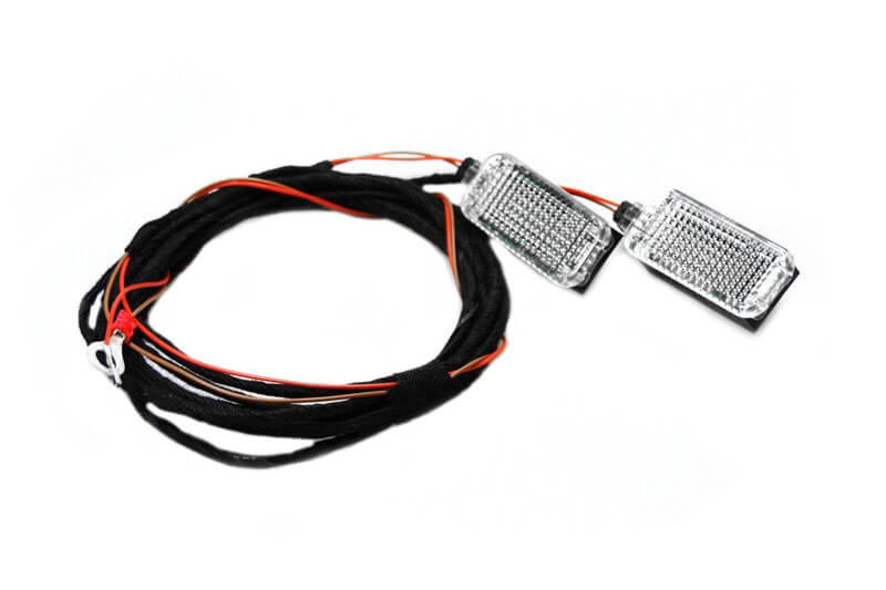 Original Kufatec Kabel + LED Fußraumbeleuchtung für Audi A4 B8 8K A5 8T Q5 8R