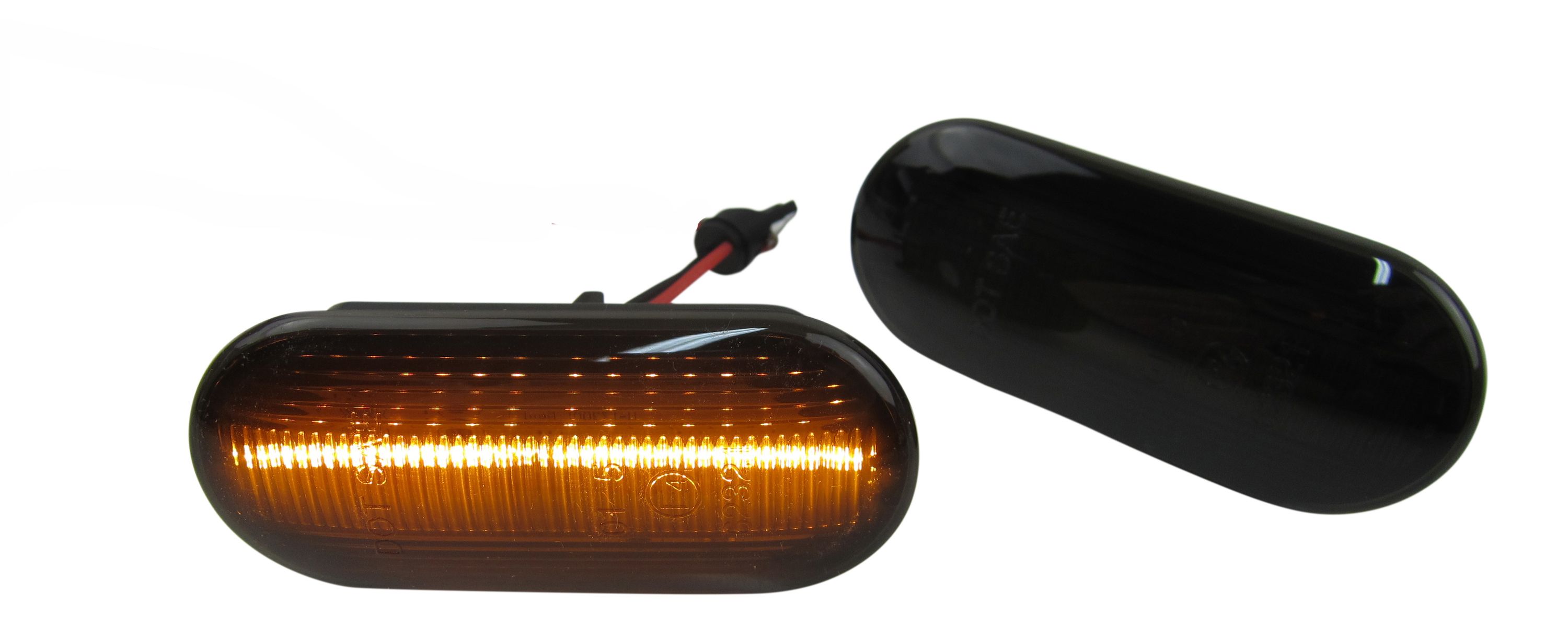 Original LIGHTBAR LED Seiten Blinker Schwarz für Ford Focus II C-Max Fiesta VI