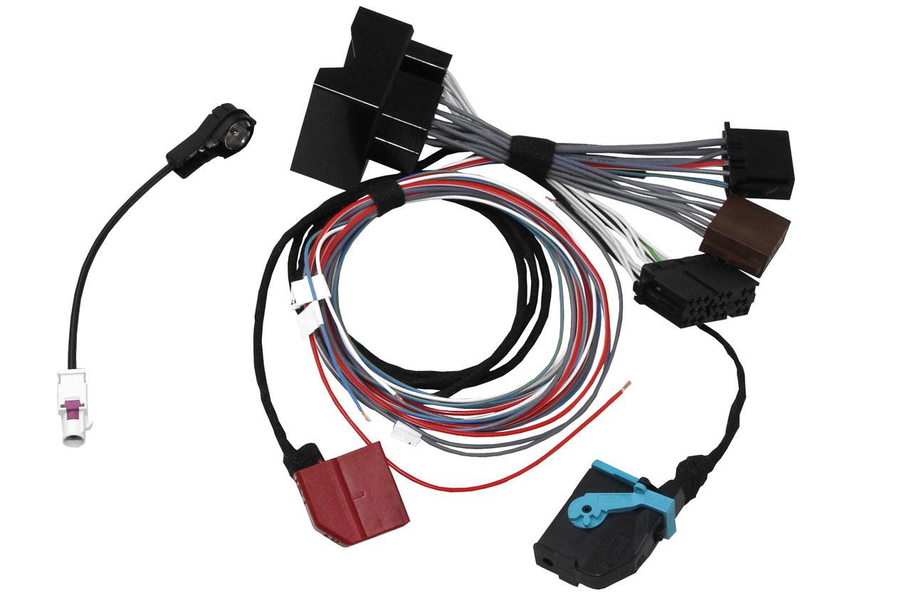 Original Kufatec Kabelbaum Antennen Adapter Set für Radio Delta auf MFD für VW