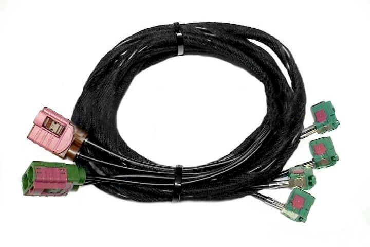 Original Kufatec Kabelbaum Anschluss TV Antennen Module MMi 2G 3G für Audi A8 4E
