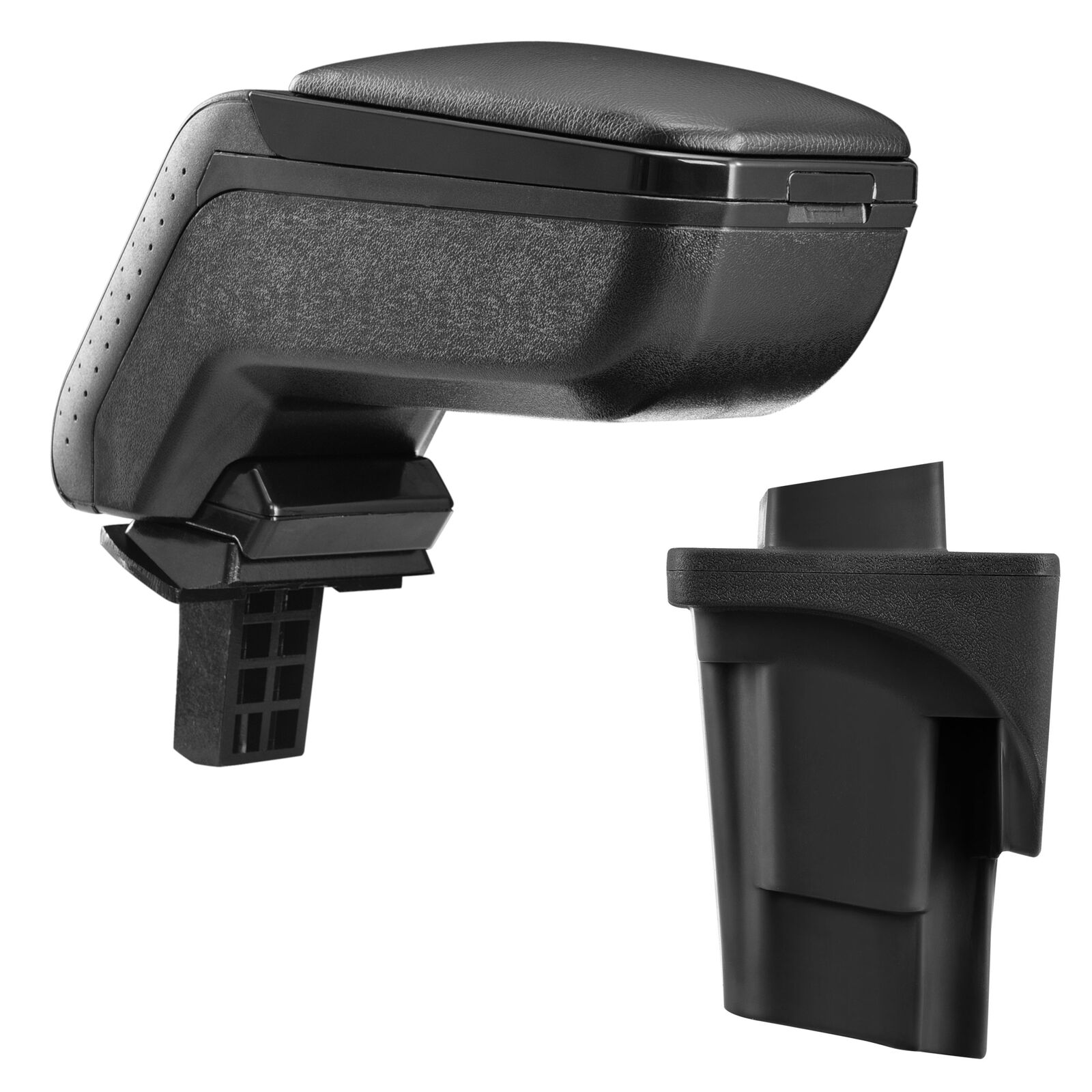  Mittelarmlehne Armlehne KOMPLETT Leder Schwarz für Seat Leon II 1P 2005-