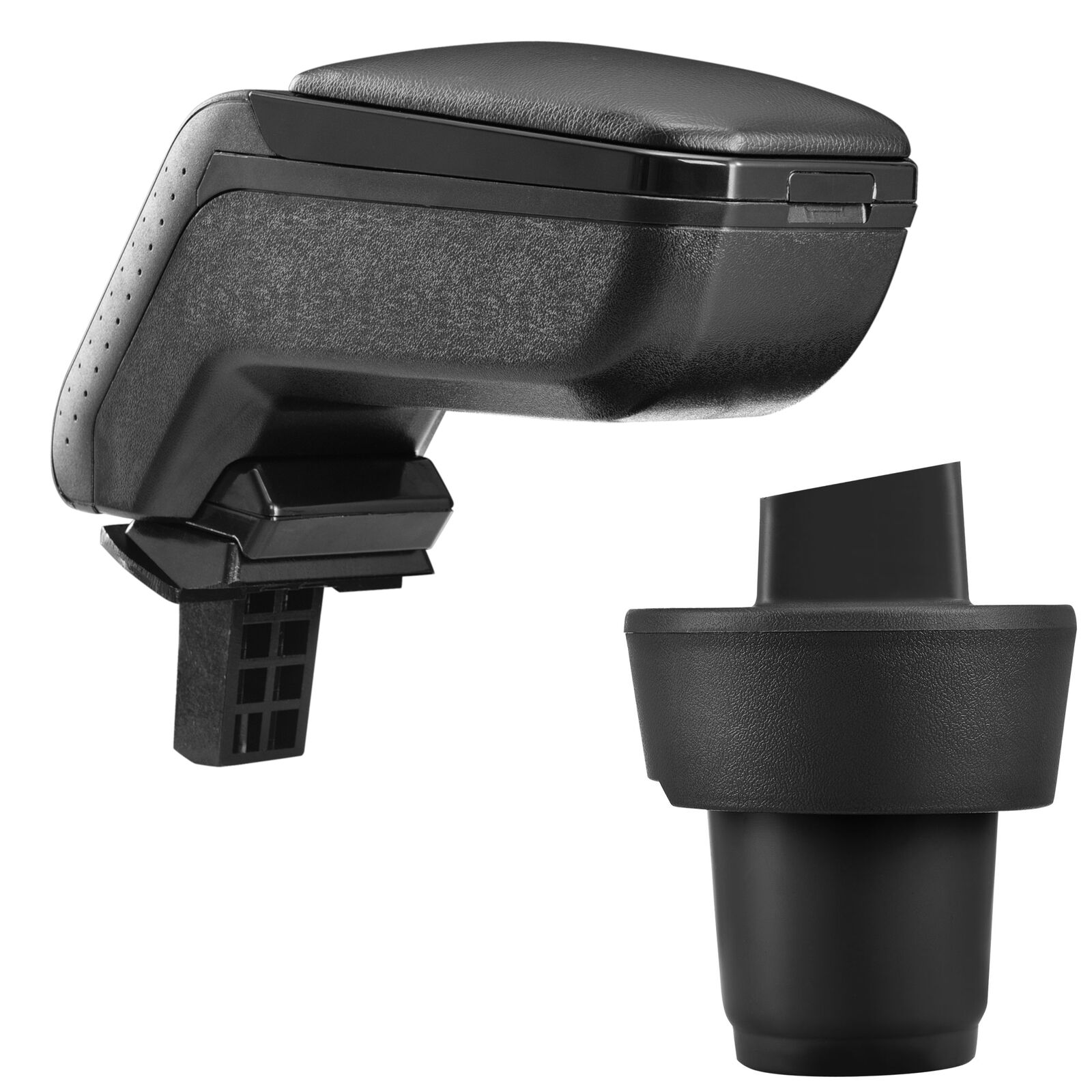  Mittelarmlehne Armlehne KOMPLETT SET Leder Schwarz für VW up ab 2011-