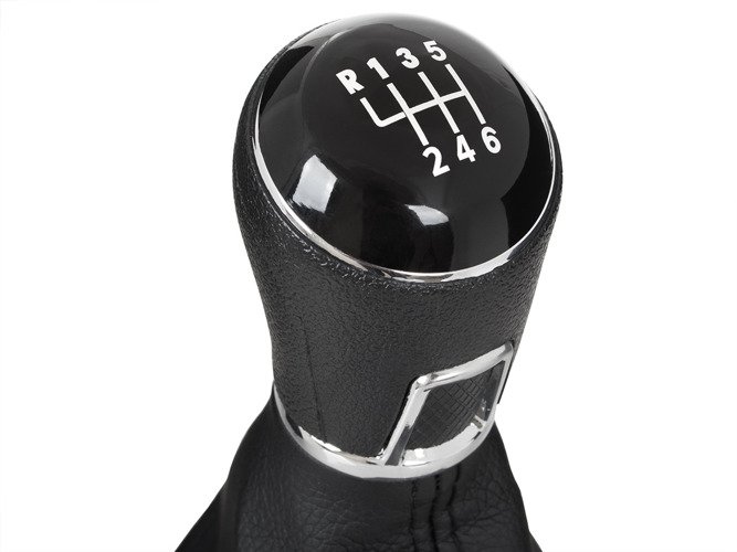 Schaltknauf Knauf Schwarz / Alu in 6-Gang für VW Jetta 2012- / Skoda Rapid 2012-